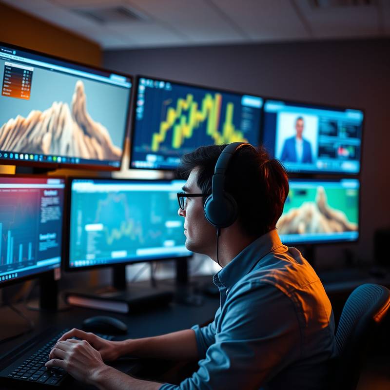 A person constantly learning through various online platforms