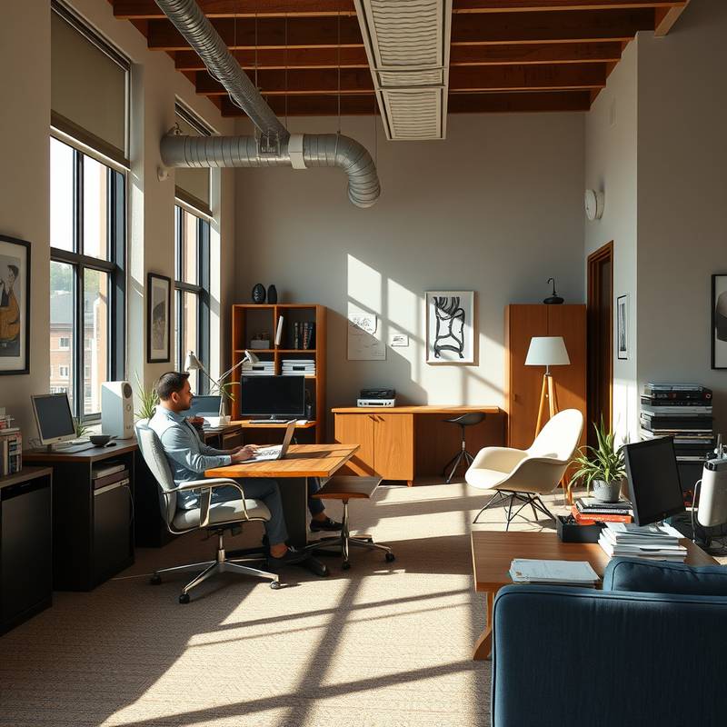 Instructor David Miller in a casual office setting.